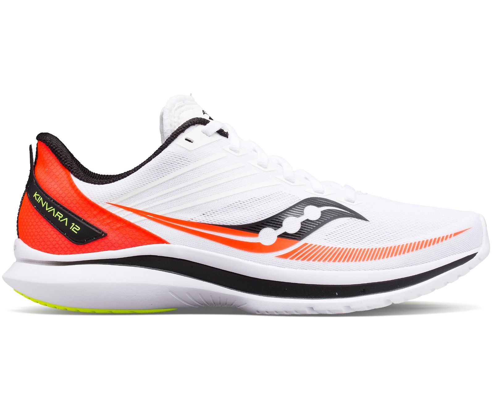 Saucony Kinvara 12 Men\'s Running Shoes White / Orange | Canada 529OKIR